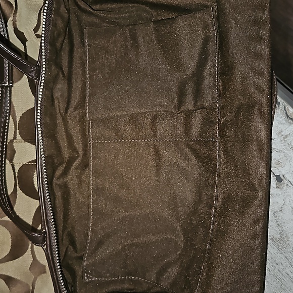 COACH F13548 AUTHENTIC SHOULDER BAG TAN, BROWN SIGNATURE CANVAS PREOWNED - Picture 12 of 12